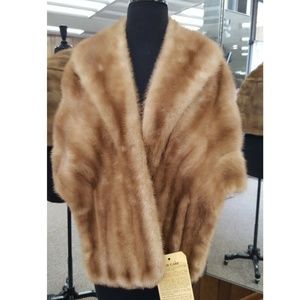 Pastel Mink Fur Stole